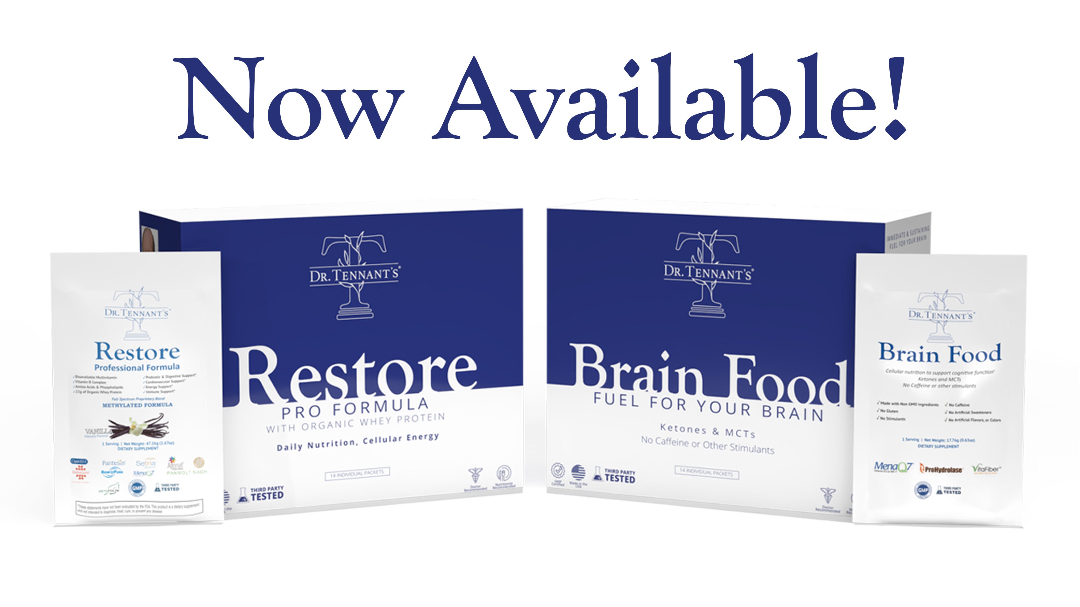 Exciting New Changes Restore and Brain Food Tennant Products