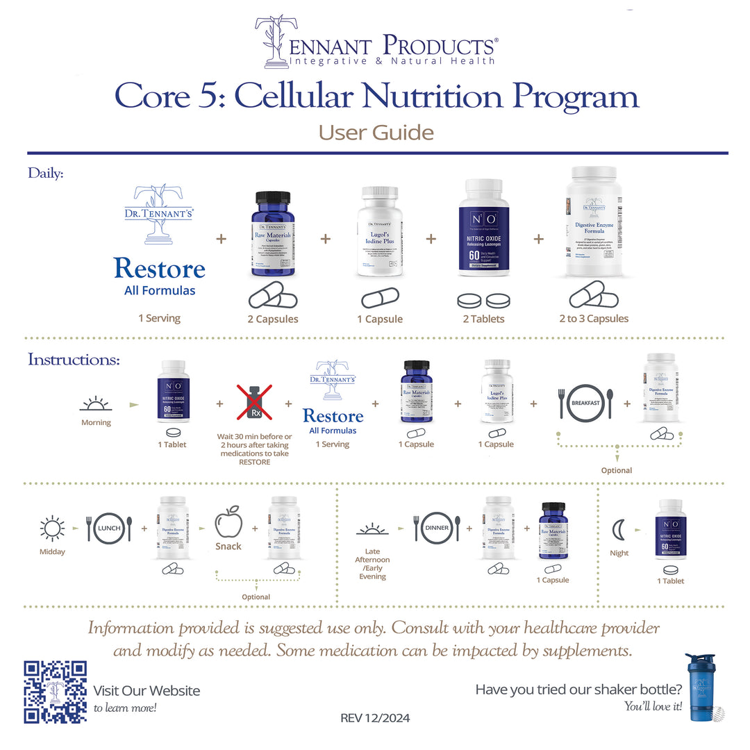 Cellular Nutrition Program – with Restore Non-Pro VANILLA VEGGIE Protein