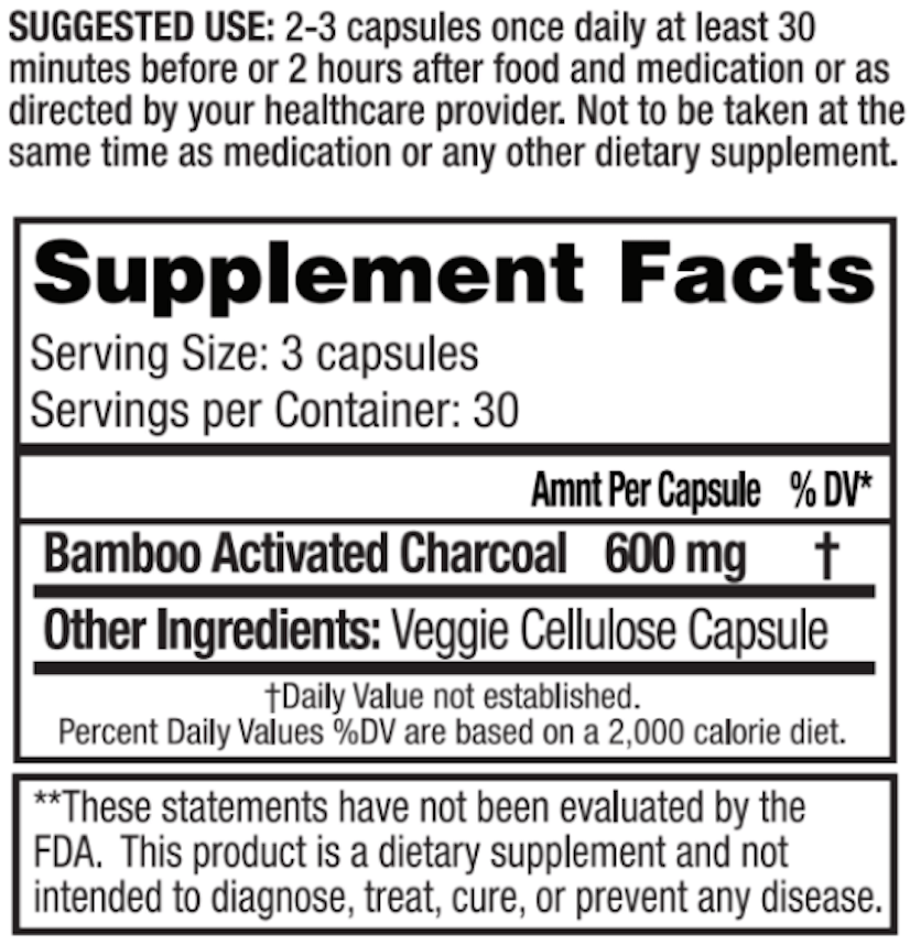 Activated Bamboo Charcoal