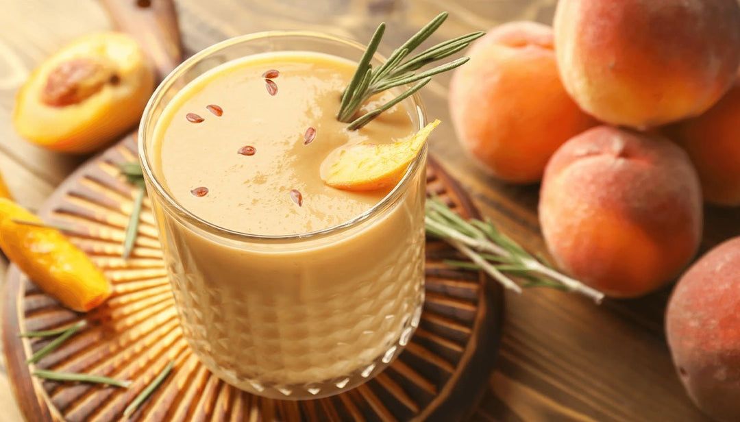 Peach Cobbler: Vanillla RESTORE Smoothie