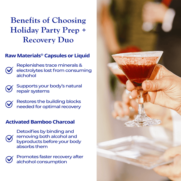 Holiday Party Prep + Recovery Duo