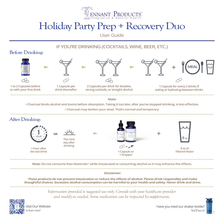 Holiday Party Prep + Recovery Duo