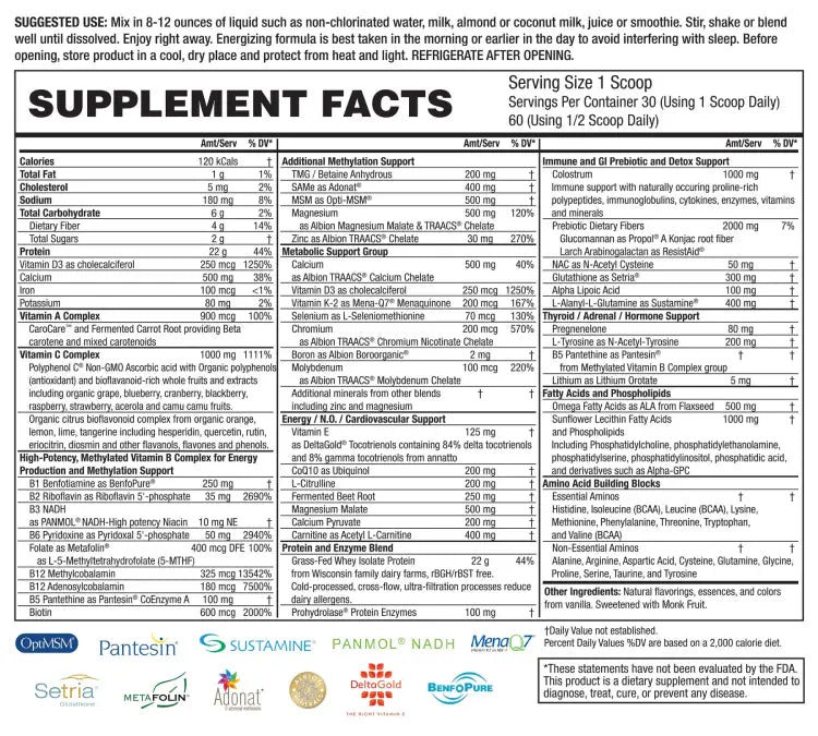 Cellular Nutrition Program – with Restore Pro VANILLA WHEY Protein